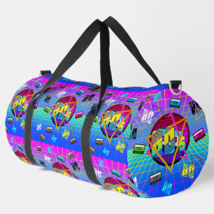 BOLSO DE DEPORTE GRANDE CINTA DE CASSETTE RETRO DE LA ESCUELA VIEJA DE LOS