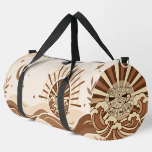Bolso De Deporte Grande Cita de café en mi mano tú en mi cabeza