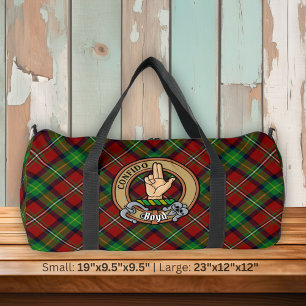 Bolso De Deporte Grande Clan Boyd Escudo sobre Tartán