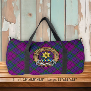 Bolso De Deporte Grande Clan Wardlaw Escudo sobre Tartán
