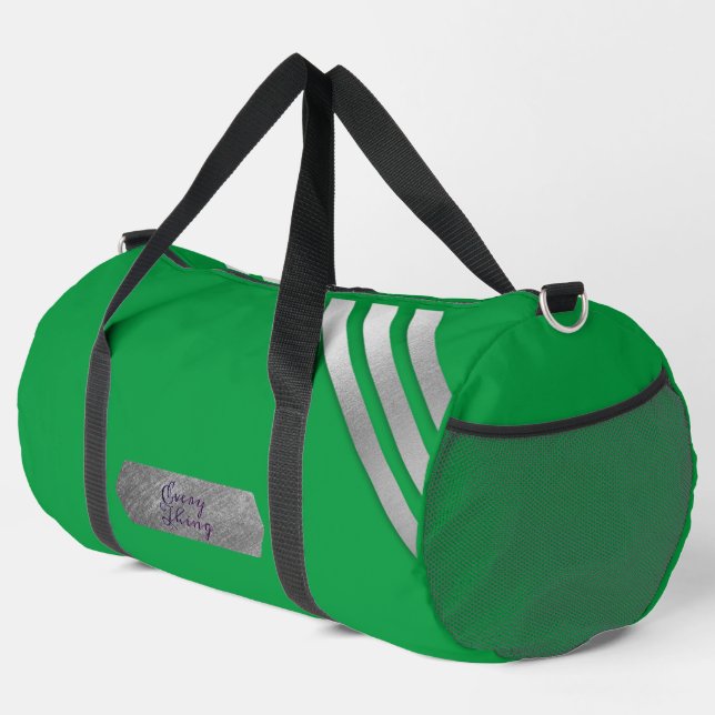 Bolso De Deporte Grande Clásico verde (Esquina derecha)