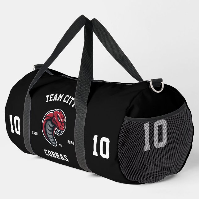Bolso De Deporte Grande Cobras "Customizable" Sport Team (Esquina derecha)