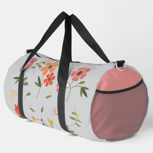 Bolso De Deporte Grande colección de flores (Esquina derecha)