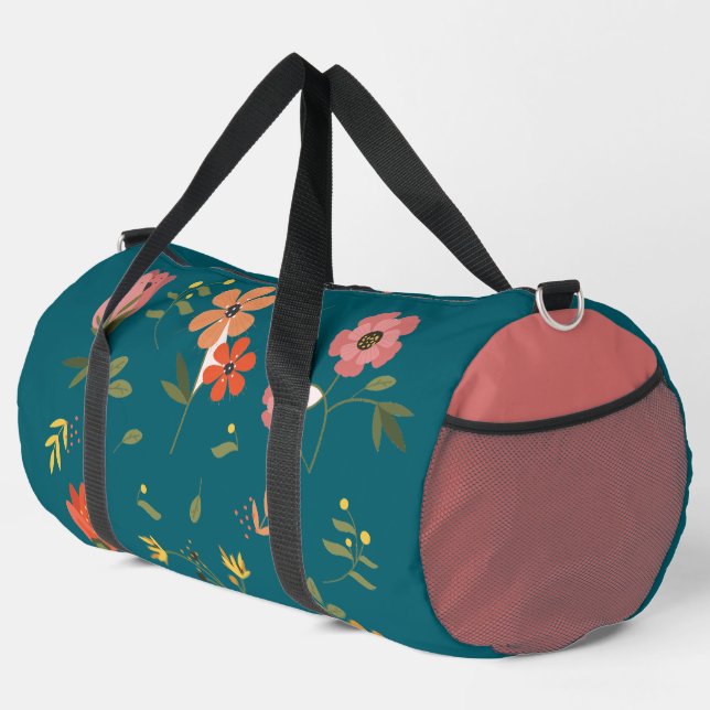 Bolso De Deporte Grande colección de flores (Esquina derecha)