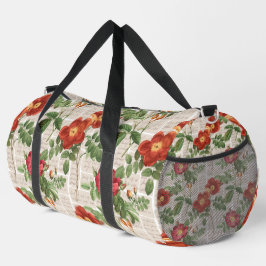 Bolso De Deporte Grande Colección de Ilustraciones de patrimonio de Rosas 