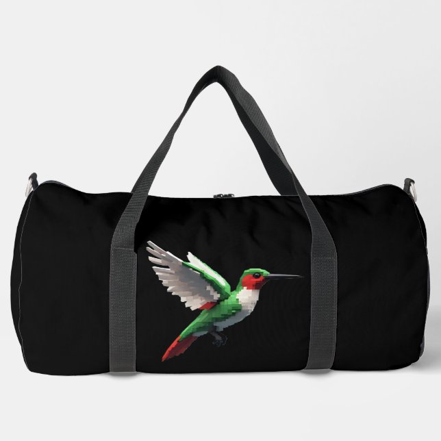 Bolso De Deporte Grande Colibrí verde (Anverso)
