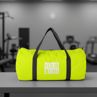 Bolso De Deporte Grande color amarillo fluorescente - agregar logotipo