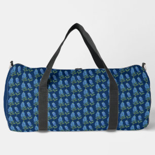 Bolso De Deporte Grande Color del agua de las flores azules de Texas para
