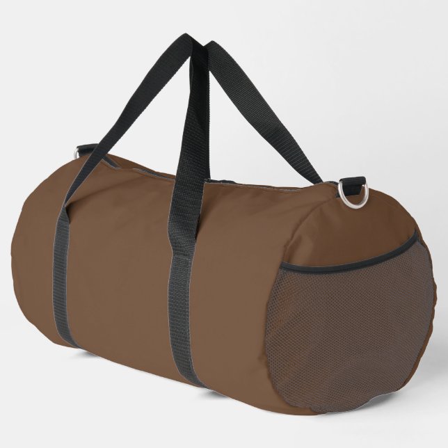Bolso De Deporte Grande Color sólido café marrón (Esquina derecha)