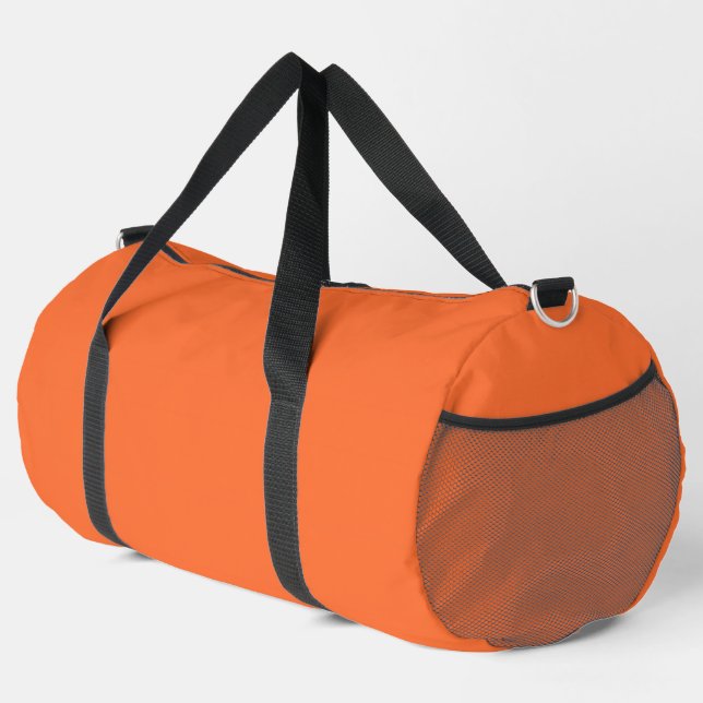Bolso De Deporte Grande Color sólido Naranja quemado (Esquina derecha)