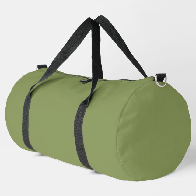 Bolso De Deporte Grande Color sólido verde mosca (Esquina izquierda)