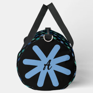 Bolso De Deporte Grande Colores Oceánicos De Guay AsteriskS Iniciales En N
