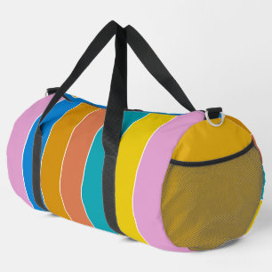 Bolso De Deporte Grande Colores tropicales a rayas de Bonaire