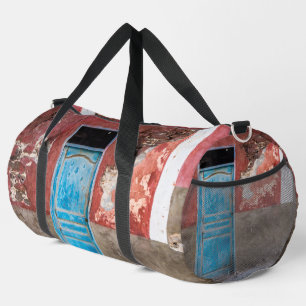 Bolso De Deporte Grande Colorida pared con puerta azul