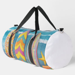 BOLSO DE DEPORTE GRANDE COLORIDAS BARRILLAS DE SUPERFICIE DE VERANO