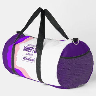Bolso De Deporte Grande Coloridas caras Día Internacional de la Mujer 8 de