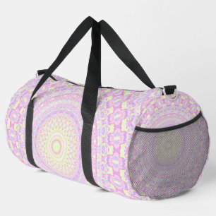Bolso De Deporte Grande Colorido Pastel Boho Trippy Hippie Mandala