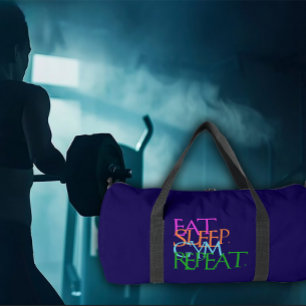 Bolso De Deporte Grande Comer. Dormir. Gimnasio. Repetir. Equipo de Gimnas