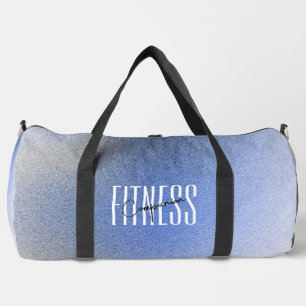 Bolso De Deporte Grande Compañero de Fitness Grano Suave Azul Moderno
