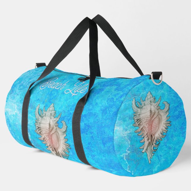Bolso De Deporte Grande Conch Shell "Beach Life" (Esquina izquierda)