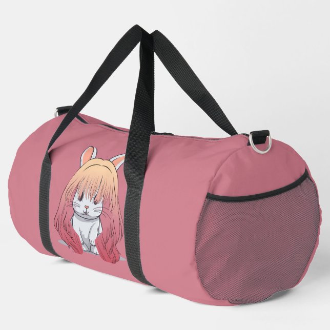 Bolso De Deporte Grande Conejo con peluca grande (Esquina derecha)