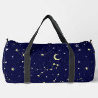 constelación celestial de estrellas de luna azul