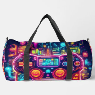 Bolso De Deporte Grande Controlador de juego Neon Light