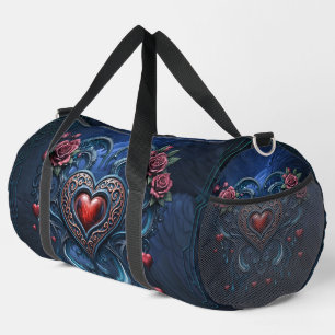 Bolso De Deporte Grande Corazón gótico de diseño artístico