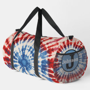Bolso De Deporte Grande Corbata teñida monograma personalizada estrella pa