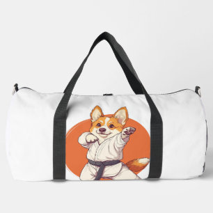 Bolso De Deporte Grande Corgi de Karate � Perro de Artes Marciales