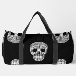 Bolso De Deporte Grande cráneo de bola espejo disco de halloween