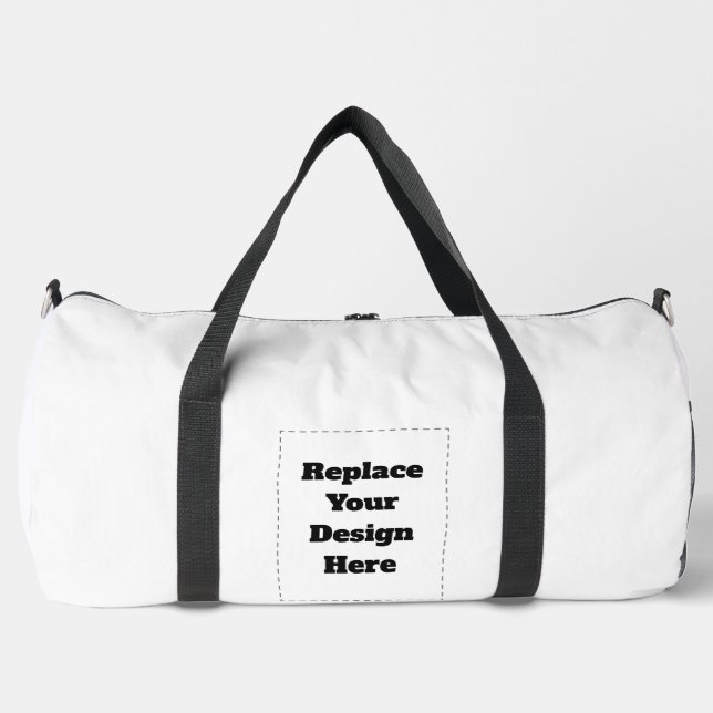 Bolso De Deporte Grande Crea tu propio blanco (Anverso)