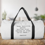Bolso De Deporte Grande Crear su propia cotización<br><div class="desc">Crea tu propio bolso de cita personalizado. Presenta una tipografía de máquina de escribir minimalista.</div>