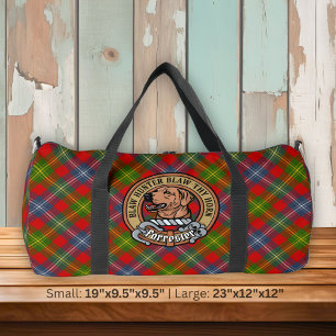 Bolso De Deporte Grande Crest de Clan Forrester sobre tartán