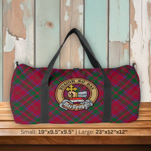 Bolso De Deporte Grande Crest de Clan MacDougall sobre Tartán