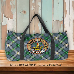 Bolso De Deporte Grande Crest de Clan MacDowall sobre Tartán