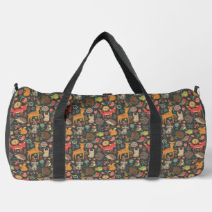 Bolso De Deporte Grande Críticos de bosques Arte folclórico Cottagecore