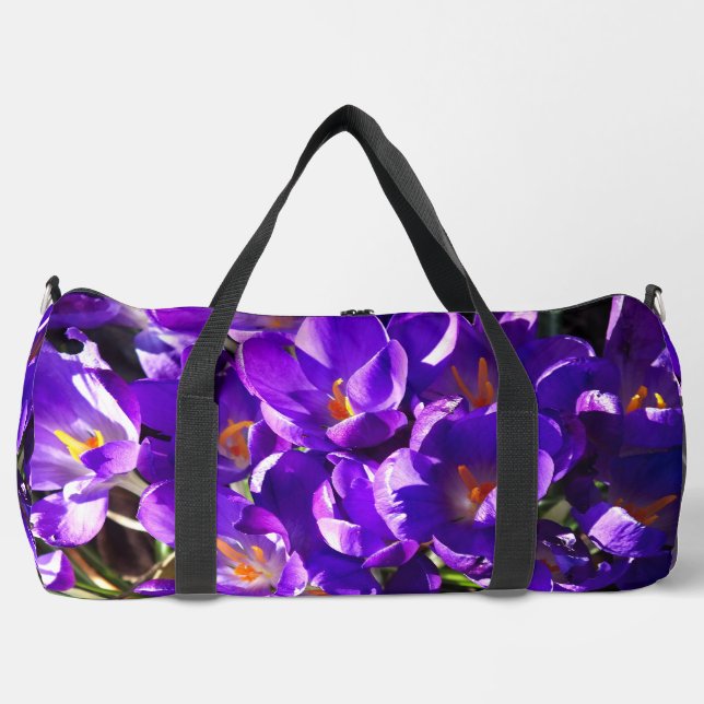 BOLSO DE DEPORTE GRANDE CROCUS DE PRIMAVERA (Anverso)