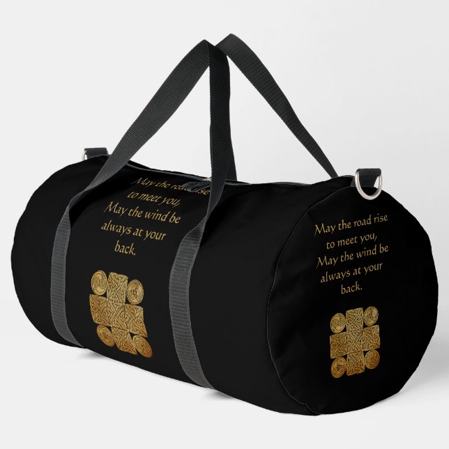 Bolso De Deporte Grande Cruz de Knotwork Celtic (Esquina izquierda)