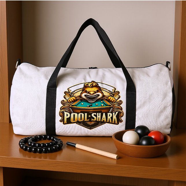 Bolso De Deporte Grande Cue Master: Pool Shark Logo (Subido por el creador)