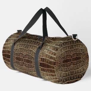 Bolso De Deporte Grande Cuero de ligador marrón