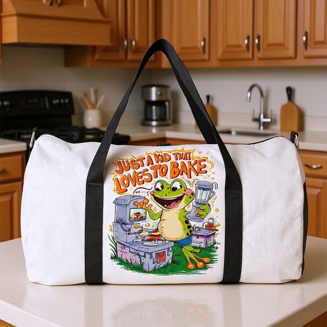 Bolso De Deporte Grande Culinary Explorer: Frogs Stove Adventure (Subido por el creador)
