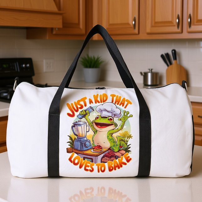 Bolso De Deporte Grande Culinary Frog: Frogtastic Blender Magic (Subido por el creador)