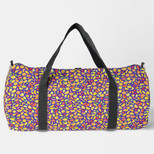 Bolso De Deporte Grande Cute Chic Colorido Rebanada de Fruta Púrpura Acuar