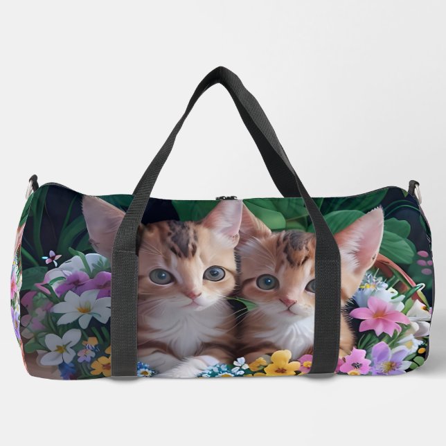 Bolso De Deporte Grande Cute Kittens (Anverso)