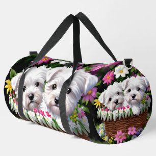 Bolso De Deporte Grande Cute Westie Puppies