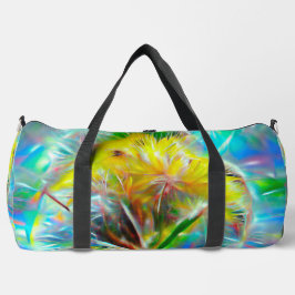 Bolso De Deporte Grande Dandelions etéreos en Neon Dreamscape