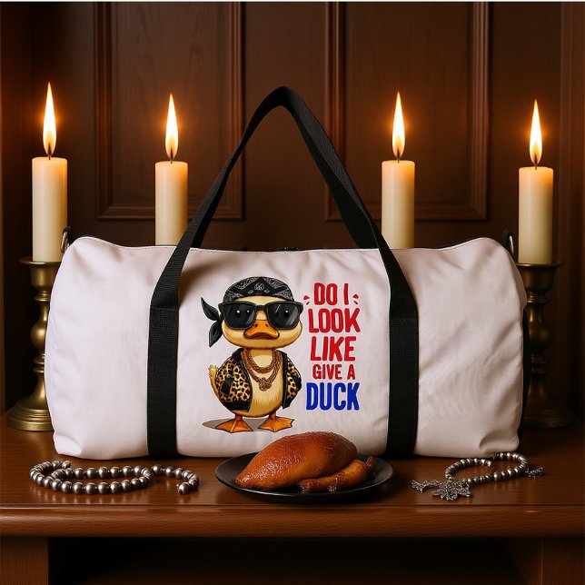 Bolso De Deporte Grande Dapper Duck Donning Shades and Bandana (Subido por el creador)