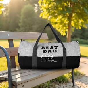 Bolso De Deporte Grande Día del Padre Moderno y Mejor Padre Negro