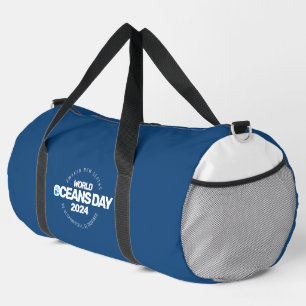 Bolso De Deporte Grande Día Mundial de los Océanos Olas de la Tierra Estil